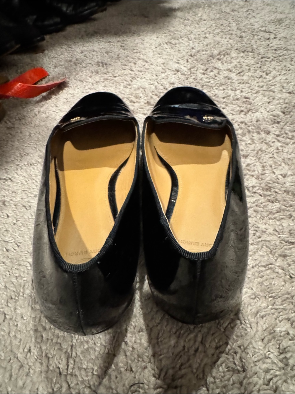 Tory Burch Black Patent Leather Slip-On Loafers - Picture 2 of 4